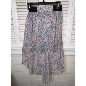 Love Fire Pastel Floral High Low Skirt